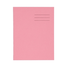 9x7" Exercise Book 48 Page, Plain, Pink - Pack of 100
